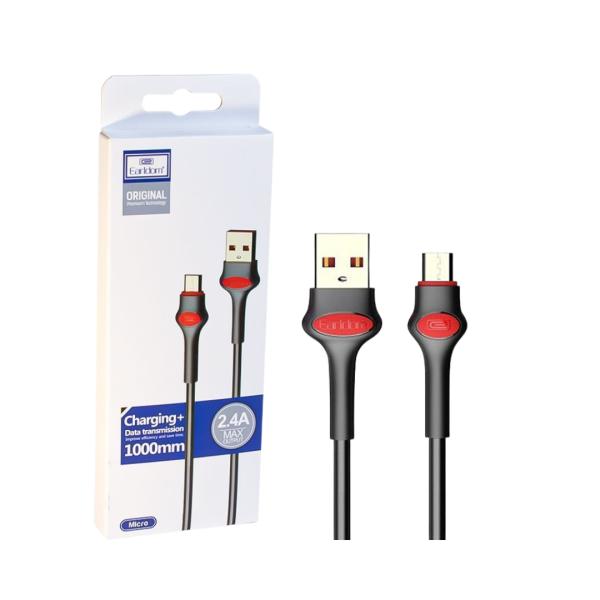 CABLES USB MICRO V8  EC-082M EARLDOM NEGRO