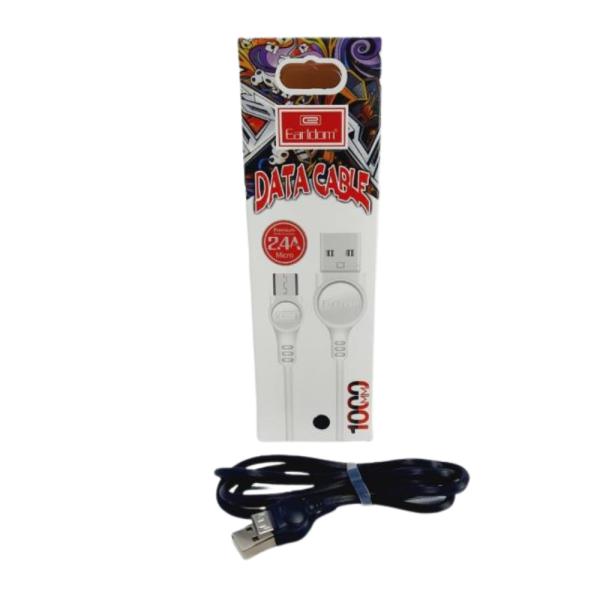 CABLES USB MICRO V8  EC-044M EARLDOM NEGRO