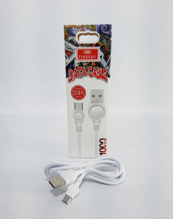 CABLES USB MICRO V8  EC-044M EARLDOM BLANCO