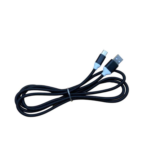 CABLES USB TIPO-C PATRON DE DRAGON 1.5 METROS CARGA RAPIDA  COLOR NEGRO