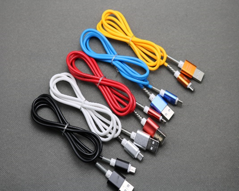 CABLES USB MICRO V8 ANTIRUPTURA COLOR NEGRO