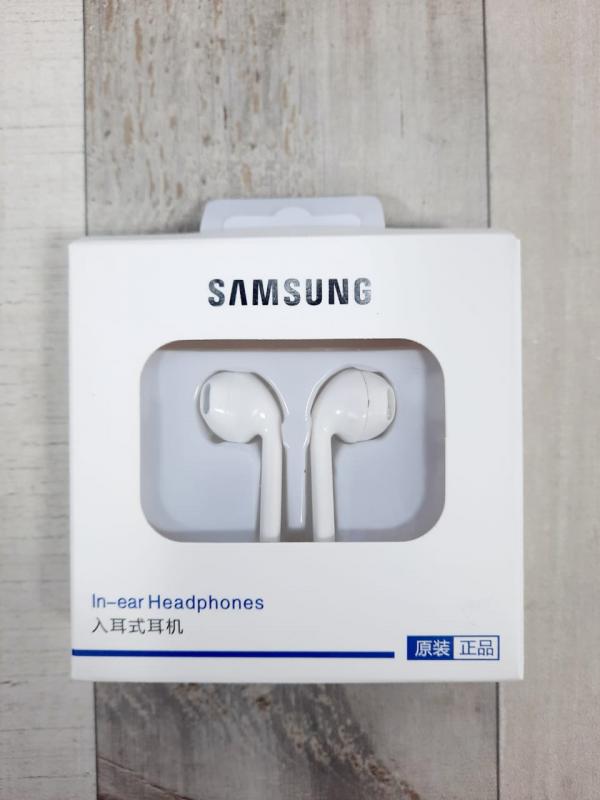 AUDIFONOS MANOS LIBRES CON CABLE STEREO MP3 DE PASTILLA SAMSUNG CARTON TRANSPAR BLANCO