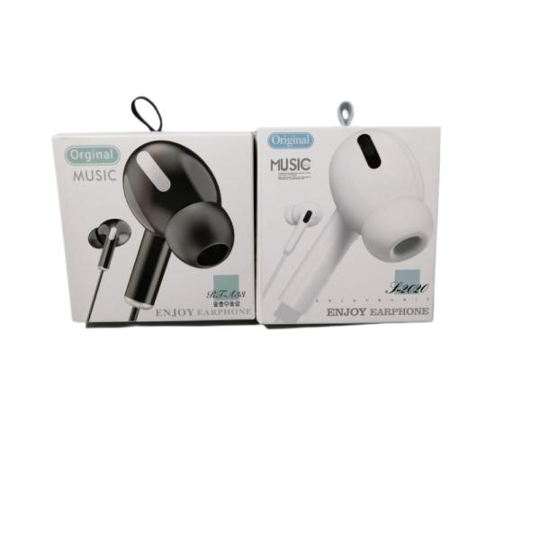 AUDIFONOS MANOS LIBRES CON CABLE STEREO MP3 RJA-33 J-2020 NEGRO