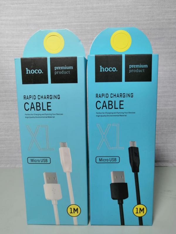 CABLES USB MICRO V8 BLANCO HOCO X1 COLOR NEGRO