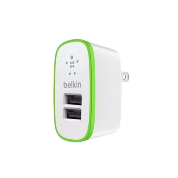CARGADOR CUBO CASA BELKIN 2.1 A 2 USB BLANCO