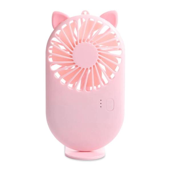 ABANICO VENTILADOR PARA MANO PORTATIL ROSADO