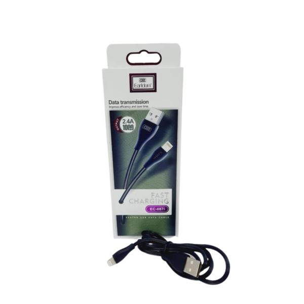 CABLES USB LIGHTNING IPHONES  EC-087I EARLDOM NEGRO
