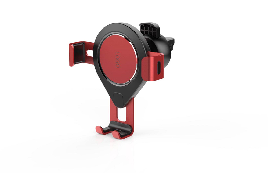 HOLDER ESTUCHE MANILLAS AIRE CARRO COLOR ROJO CON NEGRO