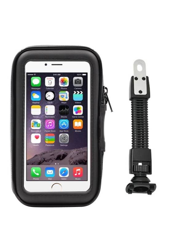 HOLDER ESTUCHE MOTO CONTRA AGUA CON TORNILLO COLOR NEGRO 6