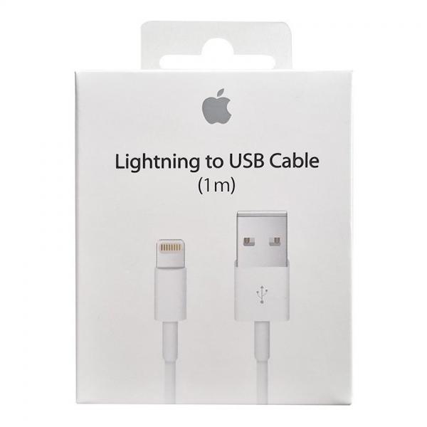 CABLES USB LIGHTNING IPHONE 1M CAJA ORIGINAL BLANCA