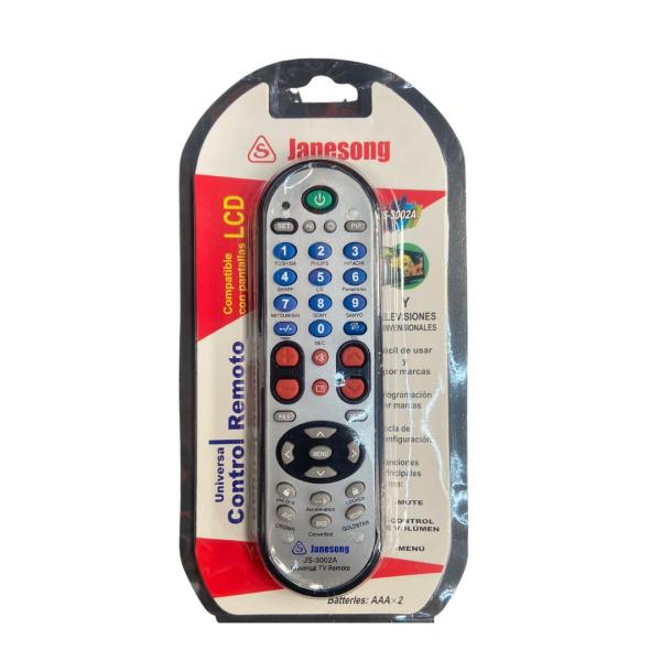 CONTROL UNIVERSAL TELEVISOR PANTALLA SMART TV JS-3002A JANESONG