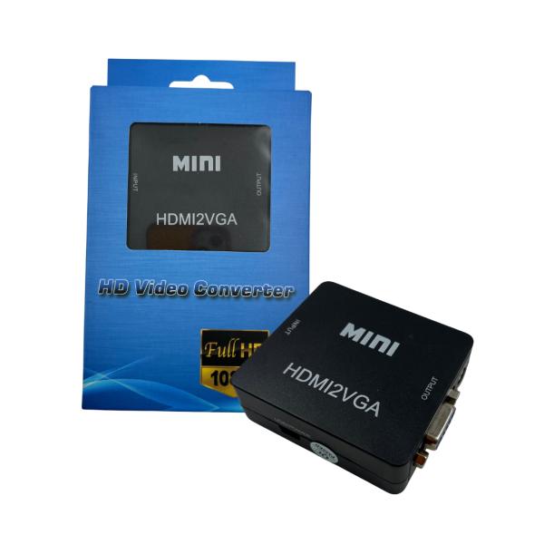 CONVERTIDOR ACTIVO DE VIDEO DE HDMI A VGA CAJA