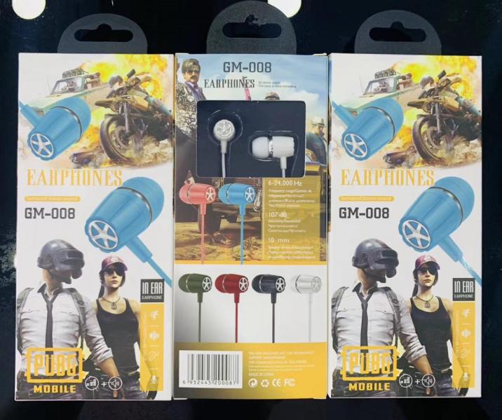 AUDIFONOS MANOS LIBRES CON CABLE STEREO MP3 GM-008 mix color