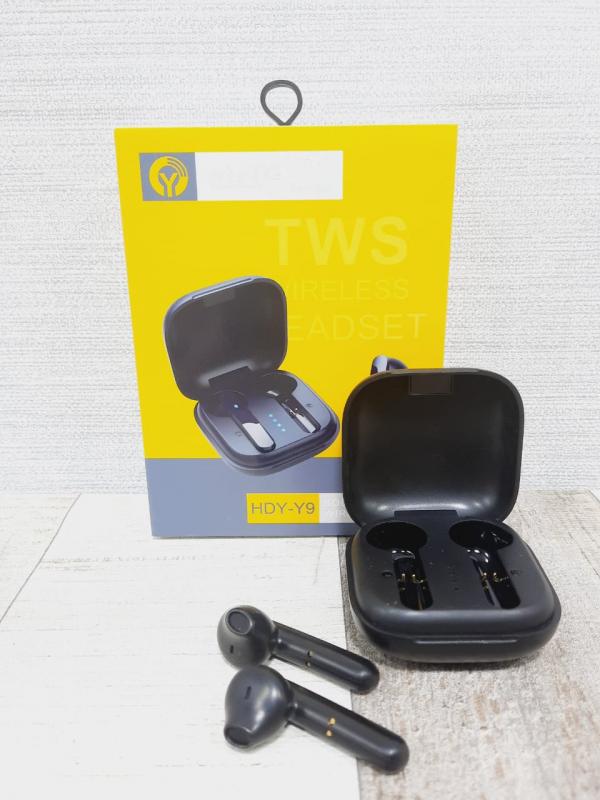 AUDIFONOS MANOS LIBRES BLUETOOTH TWS AIRPODS Y9 COLOR NEGRO