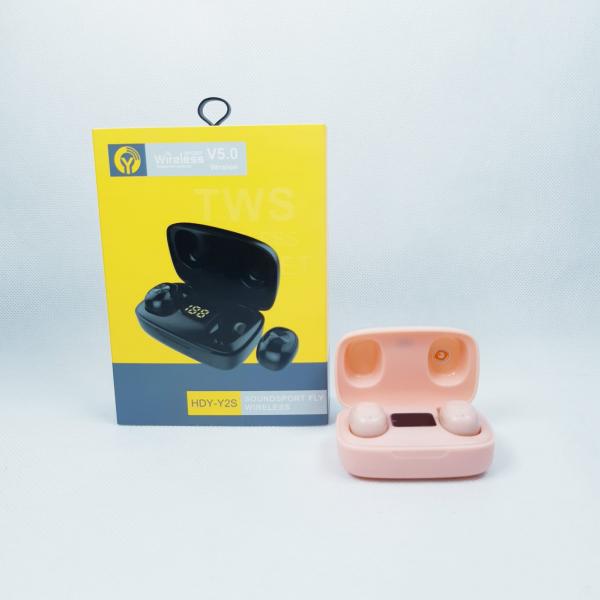AUDIFONOS MANOS LIBRES BLUETOOTH TWS AIRPODS Y2S COLOR ROSADO