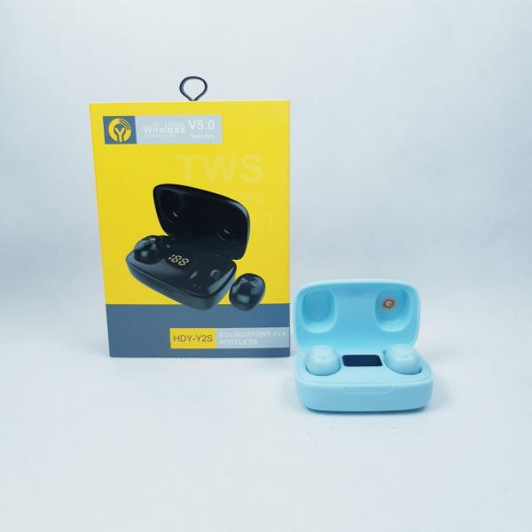 AUDIFONOS MANOS LIBRES BLUETOOTH TWS AIRPODS Y2S COLOR CELESTE