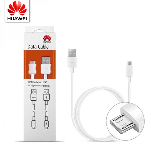 CABLES USB TIPO MICRO HUAWEI 2A 1M CAJA BLANCA CON ROJO