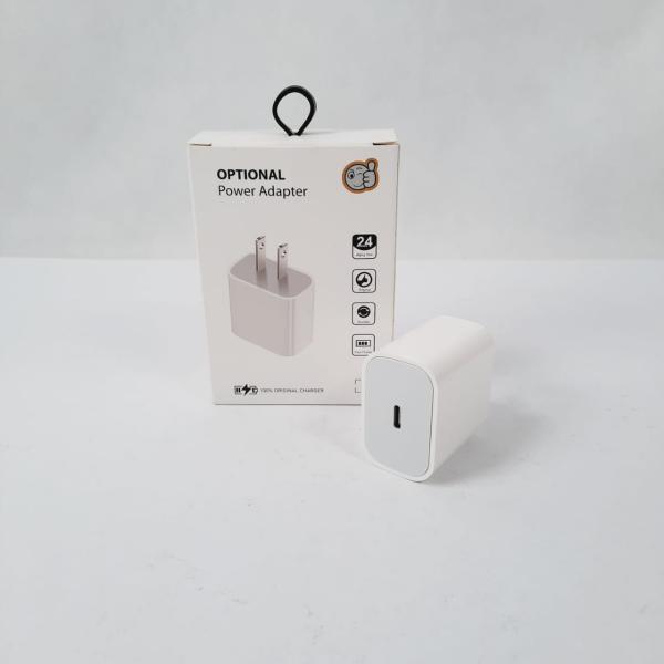CARGADOR CUBO CASA PD TIPO C CAJA BLANCA