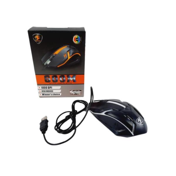 MOUSE PARA COMPUTADORA CON CABLE 600M