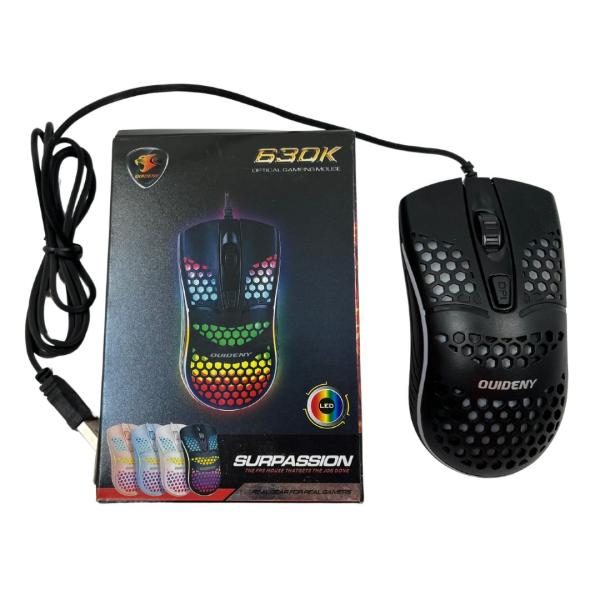 MOUSE PARA COMPUTADORA CON CABLE 630K COLOR NEGRO
