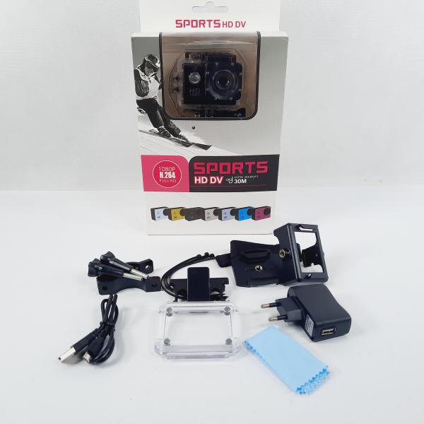 CAMARA DEPORTIVA TIPO GO PRO 1080P H264 NEGRO