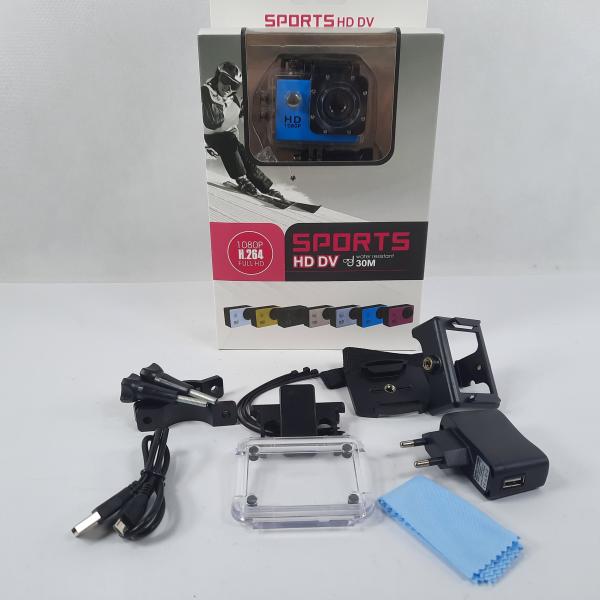 CAMARA DEPORTIVA TIPO GO PRO 1080P H264 CELESTE