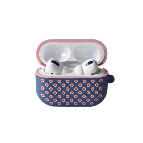 ESTUCHE PARA AUDIFONOS AIRPODS PRO NIKE  EARPODS INPODS COLOR AZUL CON ROSA