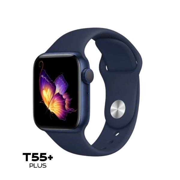 RELOJ INTELIGENTE SMART WATCH T55+ COLOR AZUL