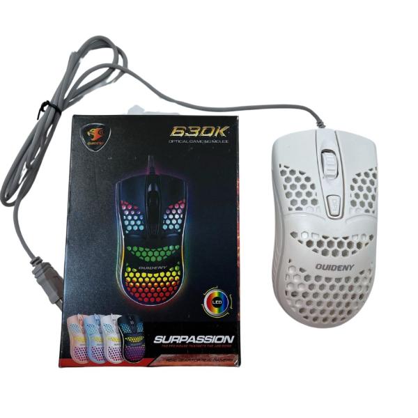MOUSE PARA COMPUTADORA CON CABLE 630K COLOR BLANCO