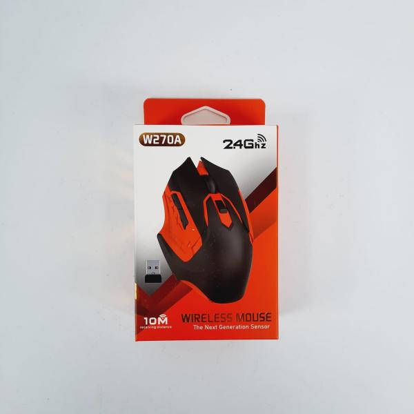 MOUSE PARA COMPUTADORA INALAMBRICO W270 COLOR ROJO