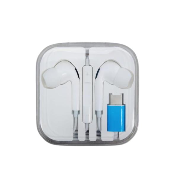 AUDIFONOS MANOS LIBRES CONECTOR TIPO-C CHUPON CON CABLE STEREO MP3