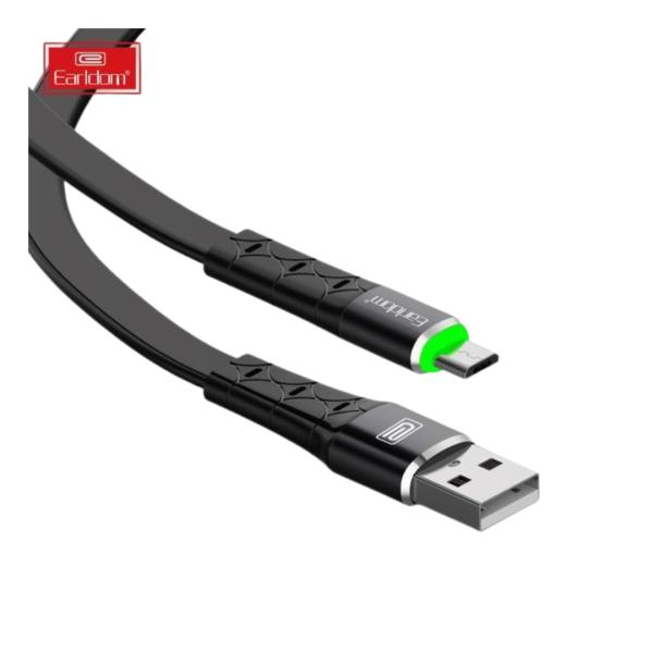 CABLES USB MICRO V8  EC-081M 2M EARLDOM NEGRO