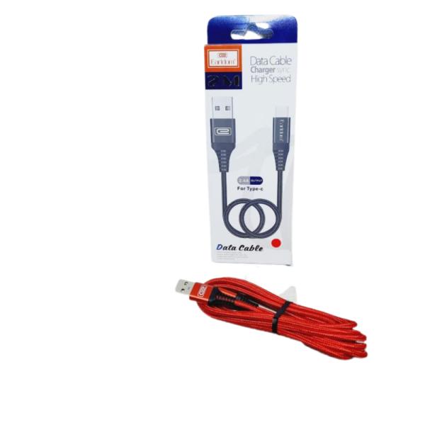 CABLES USB TIPO-C EC-038C 2M EARLDOM NEGRO