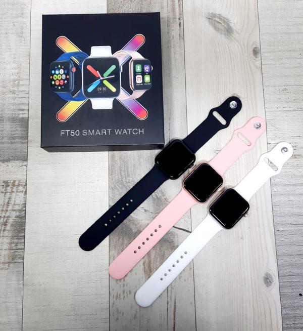 RELOJ INTELIGENTE SMART WATCH FT50 COLOR DORADO