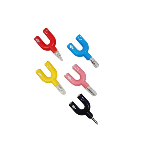 ADAPTADOR DE 3.5 A AUDIFONO Y MICROFONO MIX COLOR