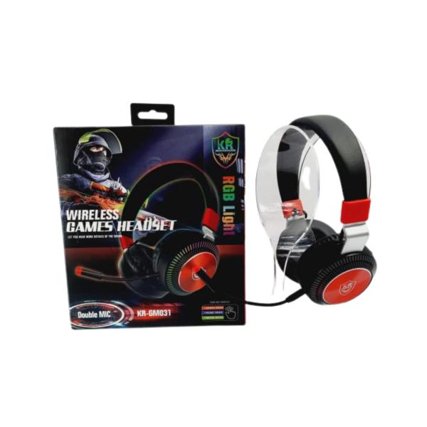 AUDIFONOS MANOS LIBRES BLUETHOOT STEREO MP3  PS4 XBOX KR-GM031 GAMER RGB