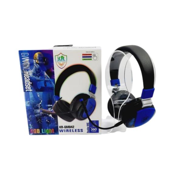 AUDIFONOS MANOS LIBRES BLUETHOOT STEREO MP3  PS4 XBOX KR-GM042 GAMER RGB