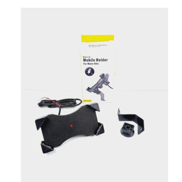 HOLDER  MOTO ZM-004  CON CARGADOR COLOR NEGRO 6