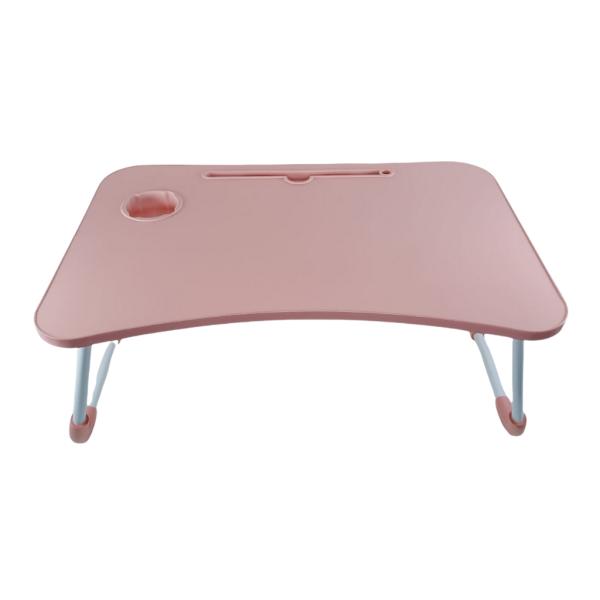 BASE PARA LAPTOP 820 O COMER  MADERA PARA USAR EN LA CAMA Y MULTIFUNCION COLOR ROSADO