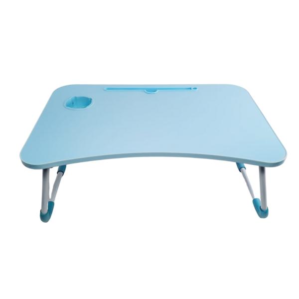 BASE PARA LAPTOP 820 O COMER  MADERA PARA USAR EN LA CAMA Y MULTIFUNCION COLOR CELESTE