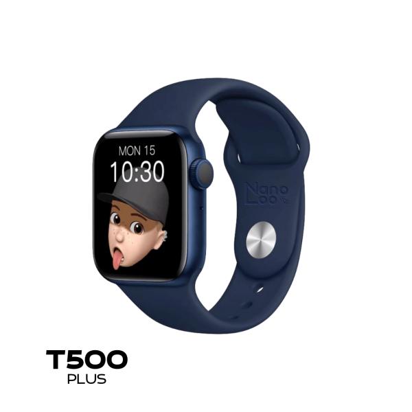 RELOJ INTELIGENTE SMART WATCH T500 PLUS COLOR AZUL