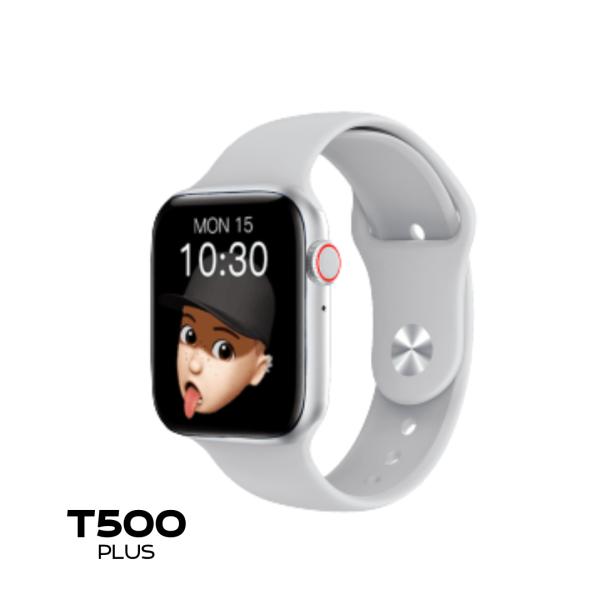 RELOJ INTELIGENTE SMART WATCH T500 PLUS COLOR PLATEADO