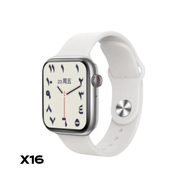 RELOJ INTELIGENTE SMART WATCH X16 COLOR PLATEADO