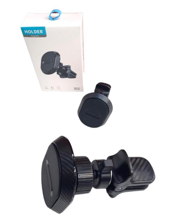 HOLDER ESTUCHE MAGN&Eacute;TICO AIRE CARRO B076 NEGRO
