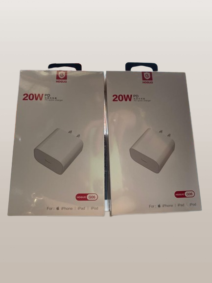 CARGADOR CUBO CASA HOGUO G06 20 WATTS PD CARGA RAPIDA