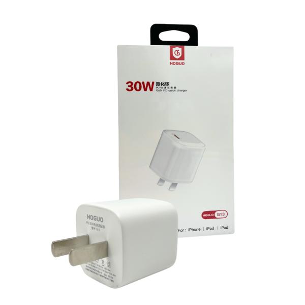 CARGADOR CUBO CASA HOGUO G13 30 WATTS PD CARGA RAPIDA
