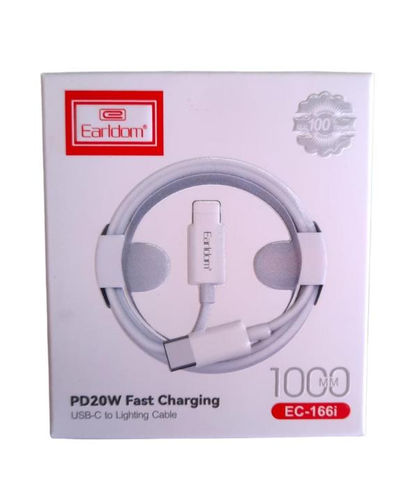 CABLES USB LIGHTNING IPHONE  EC-166I EARLDOM BLANCO