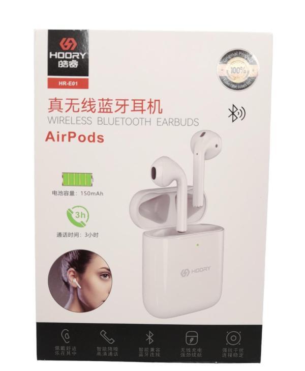 AUDIFONOS MANOS LIBRES BLUETOOTH TWS AIRPODS HOORY HR-E01