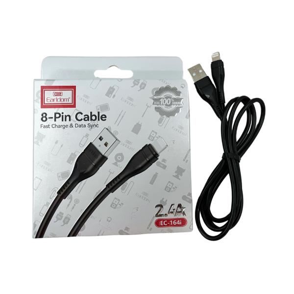 CABLES USB LIGHTNING IPHONE  EC-164I EARLDOM NEGRO