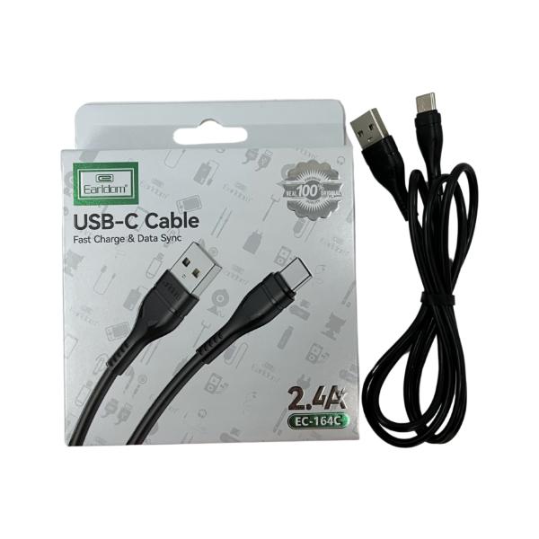 CABLES USB TIPO-C EC-164C EARLDOM NEGRO